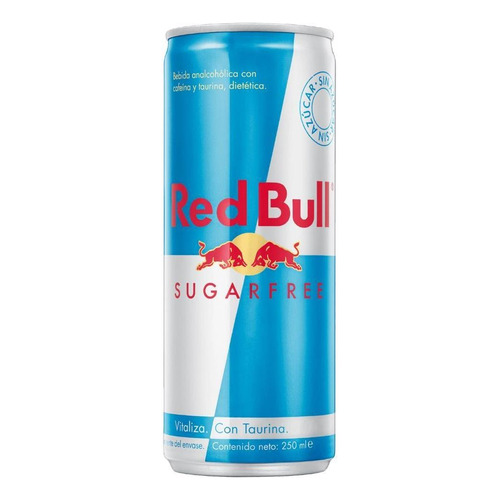 Red Bull Sugarfree Sin Azucar 250 Ml Pack X24 Energizante