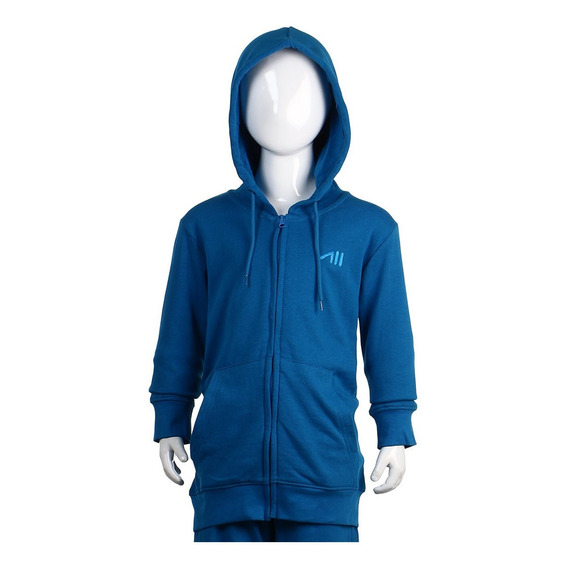 Austral Boys Cotton Jacket With Hood- Blue