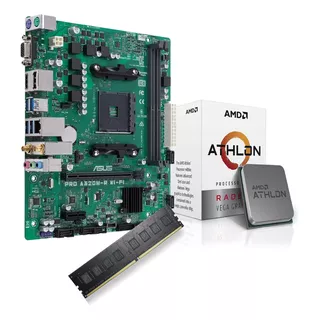 Combo Actualización Pc  Athlon 3000g + 4 Gb + Mother A320wif