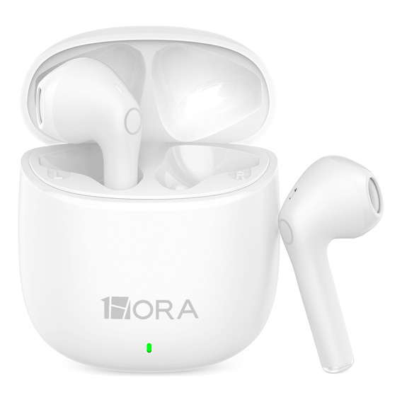 Audífonos Inalámbricos, Audífonos Bluetooth con Microfono Deep Bass Auriculares Bluetooth Con Tipo C Cable 1Hora Aut201 In-ear Earbuds Blanco