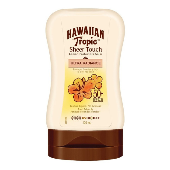 Protector solar  Hawaiian Tropic  Sheer Touch 50FPS  en loción 120mL