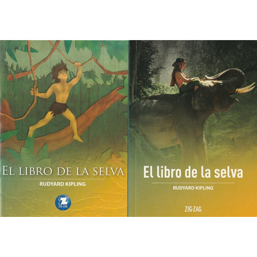 El Libro De La Selva: Español, De Rudyard Kiplin. Serie Zigzag, Vol. 1. Editorial Zigzag, Tapa Blanda, Edición Escolar En Español, 2020