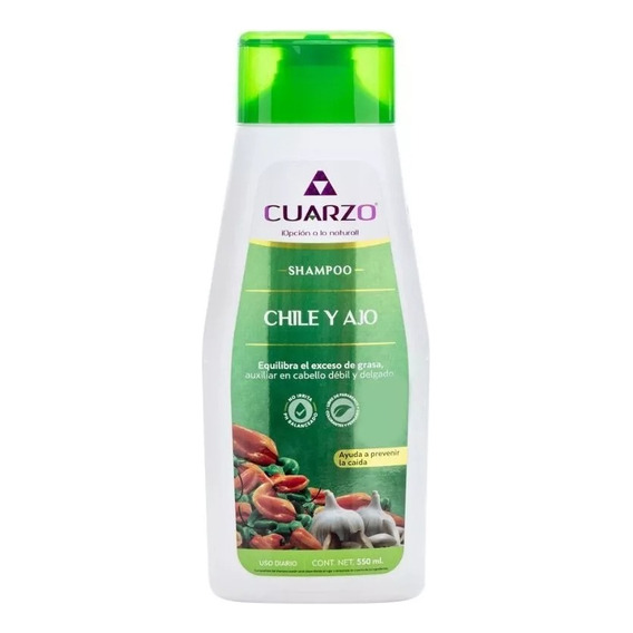 Shampoo Chile Y Ajo Cuarzo 550ml