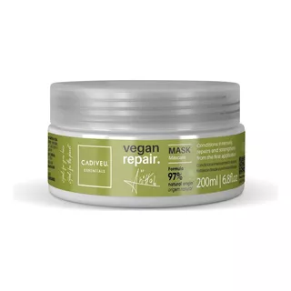 Máscara Cadiveu Vegan Repair 200ml - Reparação Imediata