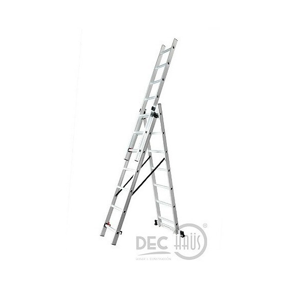 Escalera Aluminio Tijera-telescopica-arrimo 4,24 M Gladiator