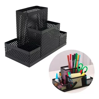 Organizador De Mesa Para Escritório Aramado Porta Caneta