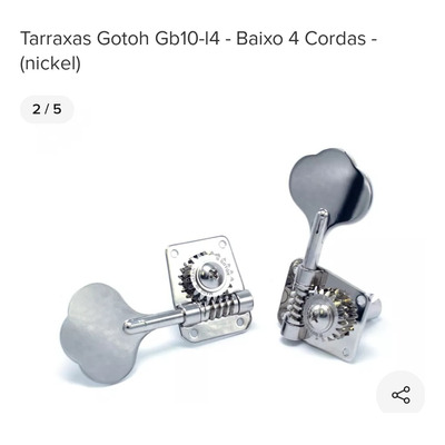 Tarraxas Gotoh Gb-10 L4. Baixo 4 Cordas