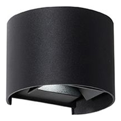 Aplqiue Exterior Aluminio Dyo Led 6w Negro Moderno Lk