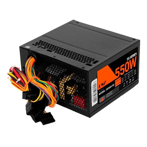 LNZ SX550-FS fuente de alimentación para pc 550w negra 115v 230v