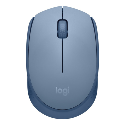 Logitech M170, Mouse Inalámbrico Cómodo Y Portátil, Gris Azu Color Blue grey