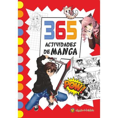 365 ACTIVIDADES DE MANGA, de El Gato De Hojalata. Editorial Guadal, tapa blanda en español, 2023