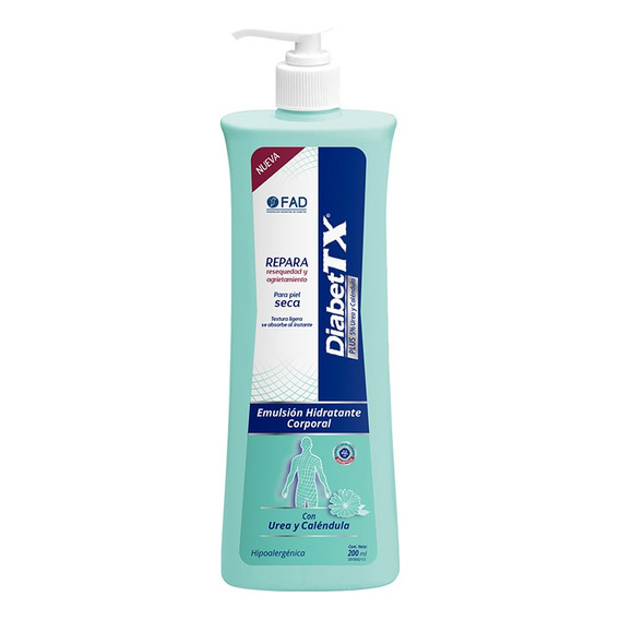 Crema Corporal Diabet Tx Plus Úrea 5% Caléndula 1% X 200 Ml