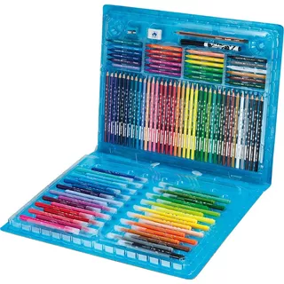 Juego Lapices Marcadores Crayones Maped Escolar 100 Piezas