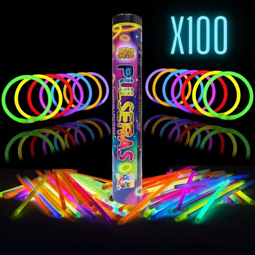 Pulseras de neon x 50 (promoción) - El Cotillonero