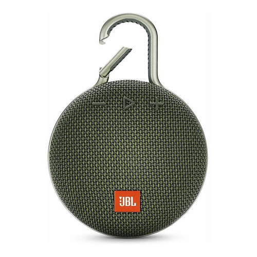 Parlante JBL Clip 3 portátil con bluetooth waterproof  forest green