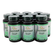 10 Biotina 60 Capsulas Vitamina H Crescimento Firmeza