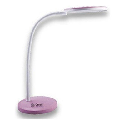 Lampara Escritorio Bonnie Rosa Led 7w Mesa Deco Dimerizable