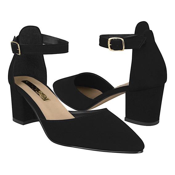 Tacones Dama Stylo 5385 Suede Negro