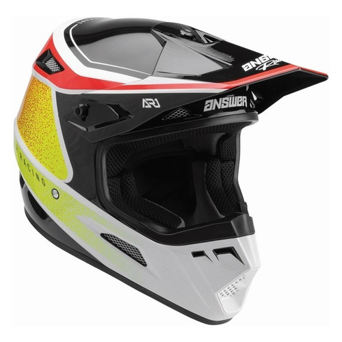 Casco Motocross Enduro Integral Answer Ar1 Vivid Color Naranja Tamaño del casco L