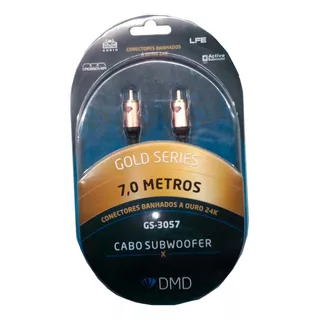 Diamond Cable Gs-3057 Cabo Para Subwoofer Conectores 24k 7m