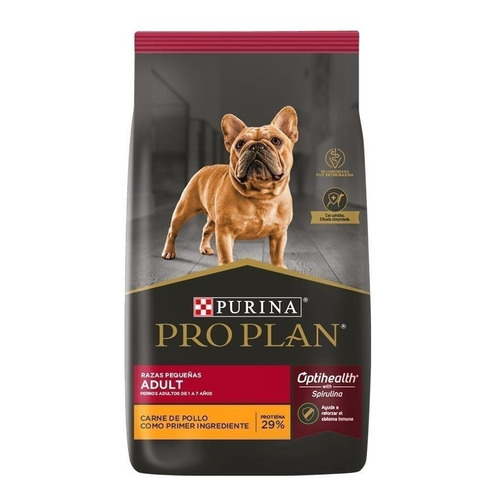 Alimento Pro Plan OptiHealth Pro Plan para perro adulto de raza pequeña sabor pollo y arroz en bolsa de 20 kg