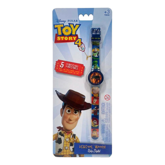 Reloj Pulsera 5 Funciones Diseño Infantil En Blister