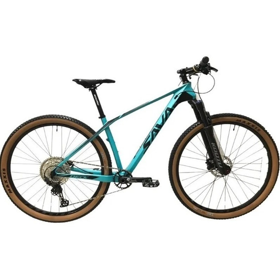 Mountain bike Sava Deck 6.1 R29 XL 12v frenos de disco hidráulico cambio Deore 6100 color celeste  