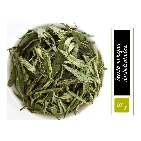 Stevia En Hojas Deshidratadas 500gr Natur - g a $93