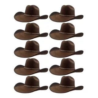 Sombrero Vaquero Texana Horma Elegante Unisex Mayoreo (10pz)