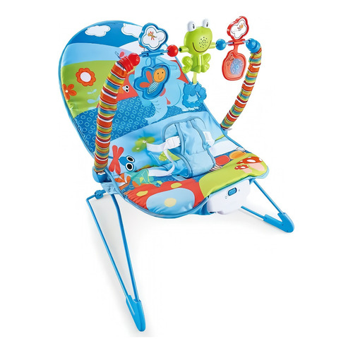 Bouncer Silla Mecedora Para Bebé Aeiou Hb433 Con Vibración Color Azul Elefante