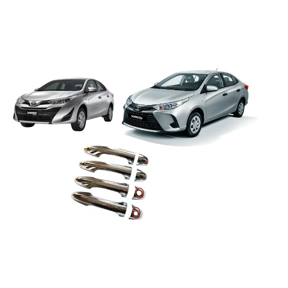 Cubre Manillas Cromadas Para Toyota Yaris Año 2018-2023