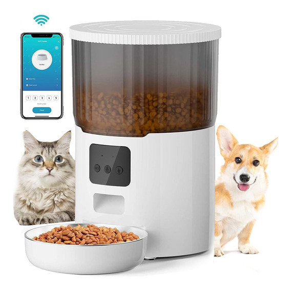 4l Alimentador Automático Para Perros Comedero Con Wifi App