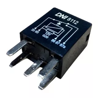Mini Rele 12v 5t 30/20a Auxiliar Rev. (c/resistor)