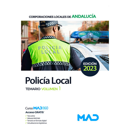 Policia Local De Andalucia Temario Volumen 1, De 7 Editores. Editorial Santillana Educacion, S.l., Tapa Blanda En Español