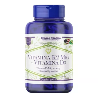 Vitamina K2mk7 100mcg Vit. D3 - 10000ui 240 Cápsulas Natural
