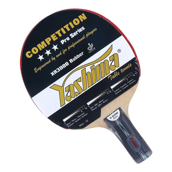 Paleta Ping Pong Yashima® 80054 Lapicero Competición Xr3000 Color Negro