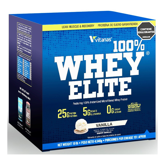 100% Whey Elite - 10 Libras - Músculo, Definición, Proteína