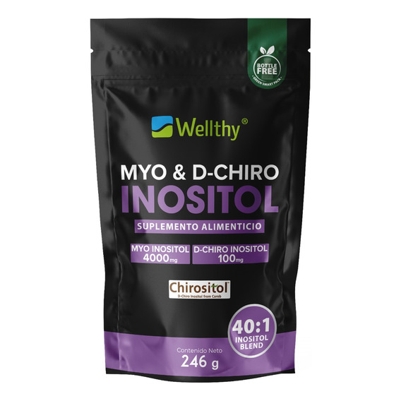 Wellthy Myo & D-chiro Inositol 246g Sabor Sin sabor