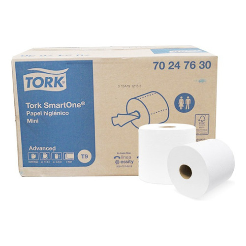 Higienico Jumbo Mini Tork 12 Rl 620 Hjs, Hoja Doble