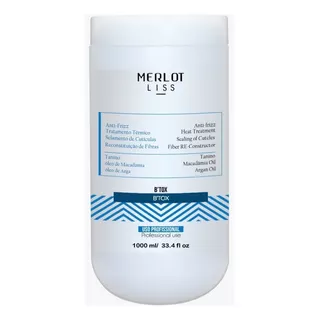 B'tox Redutor De Volume Sem Formol Merlot Liss - 1kg