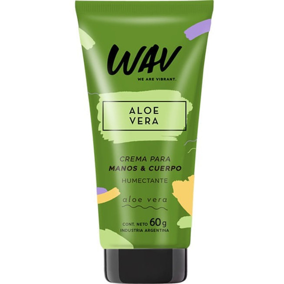 Crema Wav Para Manos Y Cuerpo Aloe Vera 60 X Gr