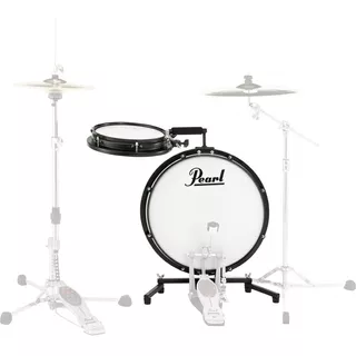 Batería Pearl Compact Traveler Pctk-1810 Bombo 18'' + Redoblante 10'' Sin Fierros Color Negro