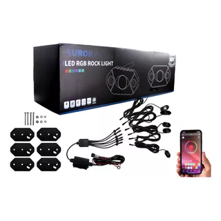 Luces Led Rock Light Rgb Bluetooth 4.0 Piezas Control Movil