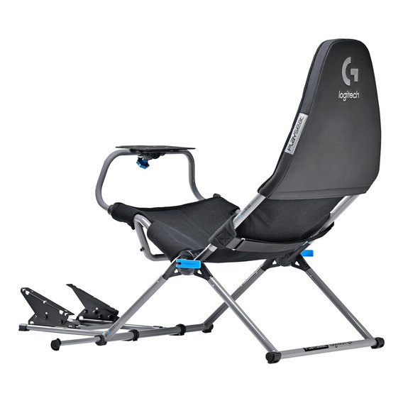 Silla de escritorio Playseat Challenge X gamer  negra con tapizado de actifit