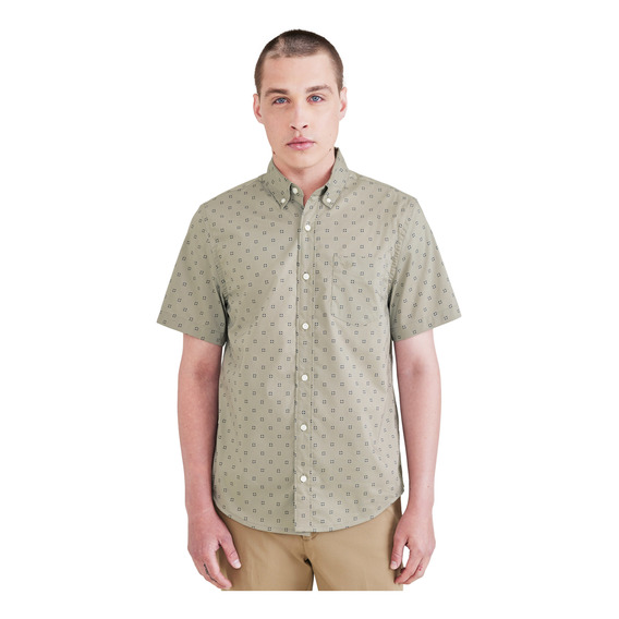 Camisa Hombre Signature Comfort Flex Verde Dockers