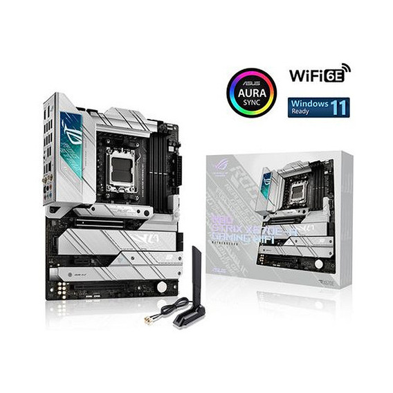 Asus Rog Strix X670e-a Gaming Wifi, Am5, Atx, 4 DDR5, Wi-fi Color Branco