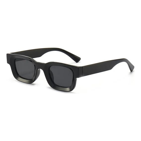 Lentes Gafas De Sol Retro Unisex Negro + Estuche Y Paño