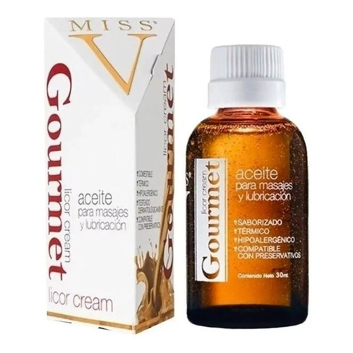 Miss V Gourmet gel lubricante sabor licor cream 30ml