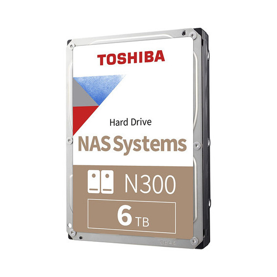 Disco Duro Interno Toshiba N300 Nas Har Drive 6tb 3.5 PuLG Color Plateado