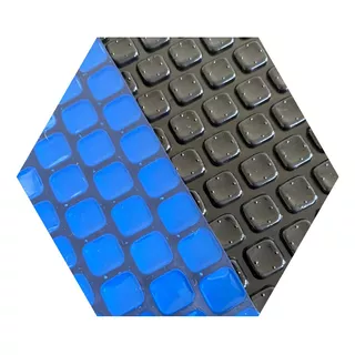 Manta Térmica Para Piscina 5,5x3 300 Micras Proteçãouv 3x5,5 Cor Black And Blue